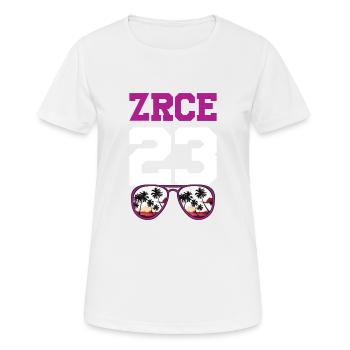 Zrce 23 Trikot 2023 - Frauen T-Shirt atmungsaktiv - Weiß - Vorne - AI Model Female 172 dark (172cm)