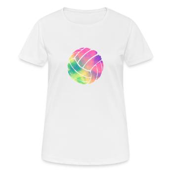 Aquarelle Volleyball Lover Fan Coach Team - T-shirt respirant Femme - blanc - Devant - AI Model Female 172 dark (172cm)