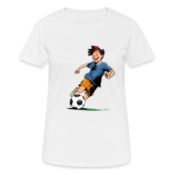 Soccer & Soccer Graphics - T-shirt respirant Femme - blanc - Devant - AI Model Female 172 dark (172cm)