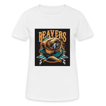 BIBER - Frauen T-Shirt atmungsaktiv - Weiß - Vorne - AI Model Female 172 dark (172cm)