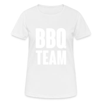 Bbq Team - Frauen T-Shirt atmungsaktiv - Weiß - Vorne - AI Model Female 172 dark (172cm)