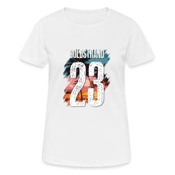 Maillot Golden Sands 23 2023 (Garantie du prix le plus bas) - T-shirt respirant Femme - blanc - Devant - AI Model Female 172 dark (172cm)