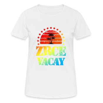Zrce Urlaub - Frauen T-Shirt atmungsaktiv - Weiß - Vorne - AI Model Female 172 dark (172cm)