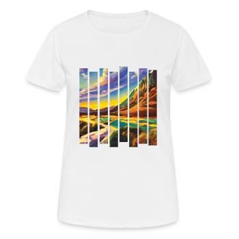 Randonnée en montagne Randonneurs en montagne Randonnées en montagne - T-shirt respirant Femme - blanc - Devant - AI Model Female 172 dark (172cm)