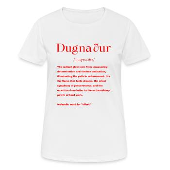 Icelandic Definition - Women's Breathable T-Shirt - white - Front - AI Model Female 172 dark (172cm)