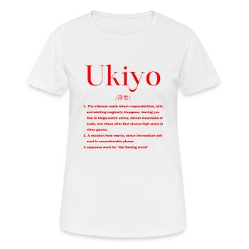 Japanese Definition - Women's Breathable T-Shirt - white - Front - AI Model Female 172 dark (172cm)