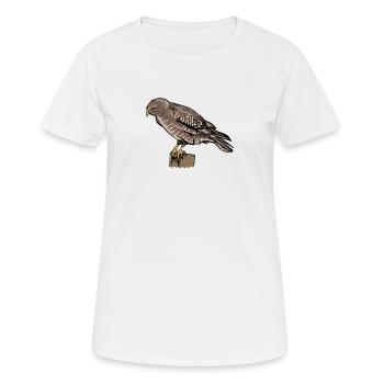 Buzzard I Bird of Prey Buzzard Motif for - Women's Breathable T-Shirt - white - Front - AI Model Female 172 dark (172cm)