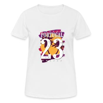 Portugal 23 Jersey 2023 - Women's Breathable T-Shirt - white - Front - AI Model Female 172 dark (172cm)