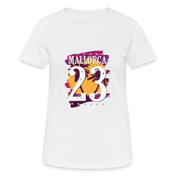 Mallorca 23 Trikot 2023 - Frauen T-Shirt atmungsaktiv - Weiß - Vorne - AI Model Female 172 dark (172cm)