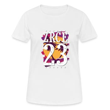 Zrce 23 Trikot 2023 - Frauen T-Shirt atmungsaktiv - Weiß - Vorne - AI Model Female 172 dark (172cm)