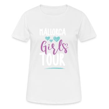 Mallorca Girls Tour - Women's Breathable T-Shirt - white - Front - AI Model Female 172 dark (172cm)