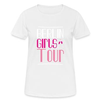 Berlin Girls Tour - Women's Breathable T-Shirt - white - Front - AI Model Female 172 dark (172cm)