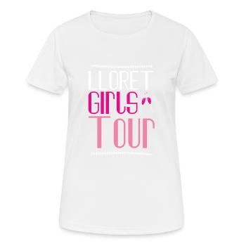 Lloret De Mar Girls Tour - T-shirt respirant Femme - blanc - Devant - AI Model Female 172 dark (172cm)