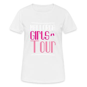 Mallorca Girls Tour - Women's Breathable T-Shirt - white - Front - AI Model Female 172 dark (172cm)