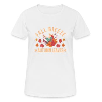 Autumn Breeze Autumn Leaves Maple Leaf Thanksgiving - Women's Breathable T-Shirt - white - Front - AI Model Female 172 dark (172cm)