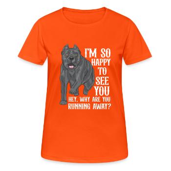 Cane Corso - Women's Breathable T-Shirt - neon orange - Front - AI Model Female 172 dark (172cm)