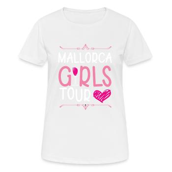 Mallorca Girls Tour - Women's Breathable T-Shirt - white - Front - AI Model Female 172 dark (172cm)