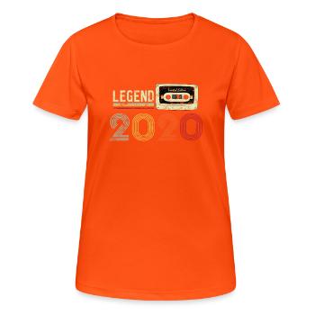 2020 Geburtstag Vintage Cassette - Frauen T-Shirt atmungsaktiv - Neonorange - Vorne - AI Model Female 172 dark (172cm)