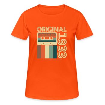 Birthday present 1933 - Women's Breathable T-Shirt - neon orange - Front - AI Model Female 172 dark (172cm)