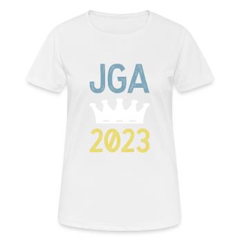 Jga 2023 Junggesellenabschied - Frauen T-Shirt atmungsaktiv - Weiß - Vorne - AI Model Female 172 dark (172cm)