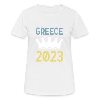 Greece 2023 Krona - Women's Breathable T-Shirt - white - Front - AI Model Female 172 dark (172cm)