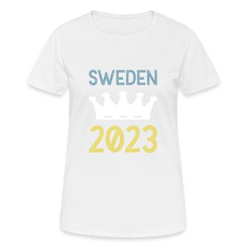 Sweden 2023 Krona - Women's Breathable T-Shirt - white - Front - AI Model Female 172 dark (172cm)