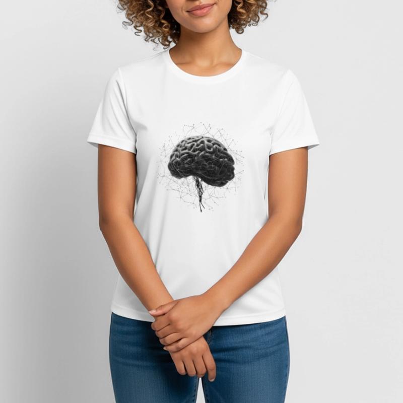 Brain Neural AI Deep Learning Computer Algorithm Women's Breathable T-Shirt