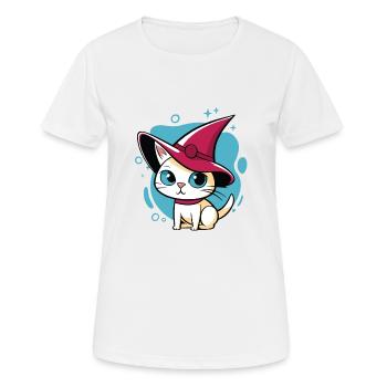 Cute kitty - Women's Breathable T-Shirt - white - Front - AI Model Female 172 dark (172cm)