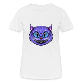 Funny Cheshire Cat - Women's Breathable T-Shirt - white - Front - AI Model Female 172 dark (172cm)