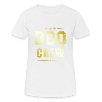 Équipe de barbecue - T-shirt respirant Femme - blanc - Devant - AI Model Female 172 dark (172cm)