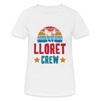 Lloret De Mar Crew - Frauen T-Shirt atmungsaktiv - Weiß - Vorne - AI Model Female 172 dark (172cm)