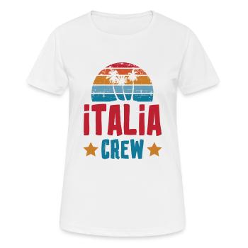 Équipage Italia - T-shirt respirant Femme - blanc - Devant - AI Model Female 172 dark (172cm)