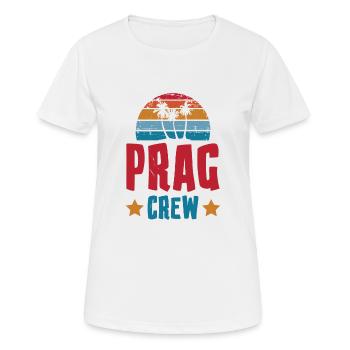 Prague Équipage - T-shirt respirant Femme - blanc - Devant - AI Model Female 172 dark (172cm)