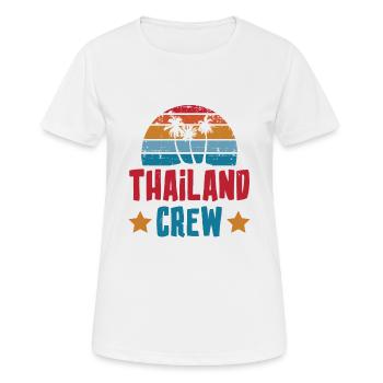 Thailand Crew - Frauen T-Shirt atmungsaktiv - Weiß - Vorne - AI Model Female 172 dark (172cm)