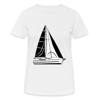 Segeln Segelsport Segelschiff Segler Segelboot - Frauen T-Shirt atmungsaktiv - Weiß - Vorne - AI Model Female 172 dark (172cm)