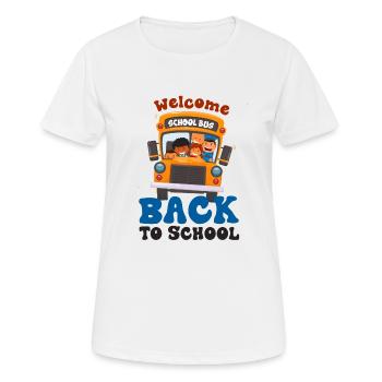 Bienvenue à la rentrée scolaire premier jour d’école - T-shirt respirant Femme - blanc - Devant - AI Model Female 172 dark (172cm)