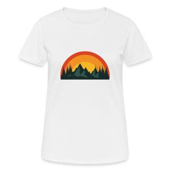 Randonneur Scout Camping Randonnée Alpinisme - T-shirt respirant Femme - blanc - Devant - AI Model Female 172 dark (172cm)