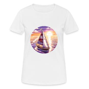 Segeln Segelsport Segelboot Segler Segelschiff - Frauen T-Shirt atmungsaktiv - Weiß - Vorne - AI Model Female 172 dark (172cm)