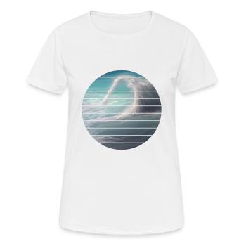 voilier voilier voilier voilier voilier voilier - T-shirt respirant Femme - blanc - Devant - AI Model Female 172 dark (172cm)