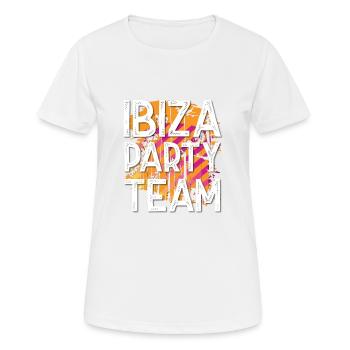 Ibiza Party Team - Women's Breathable T-Shirt - white - Front - AI Model Female 172 dark (172cm)