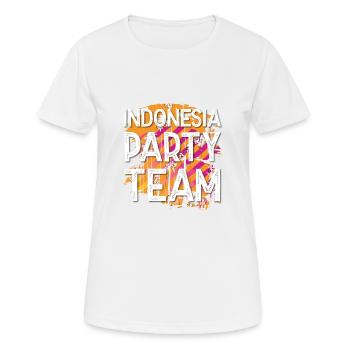 Équipe du parti indonésien - T-shirt respirant Femme - blanc - Devant - AI Model Female 172 dark (172cm)