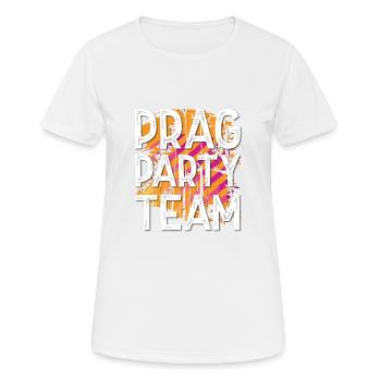 Équipe du Parti de Prague - T-shirt respirant Femme - blanc - Devant - AI Model Female 172 dark (172cm)