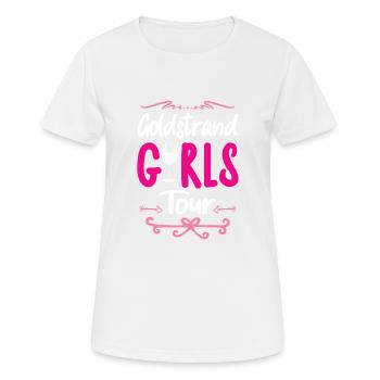 Golden Sands Girls Tour - T-shirt respirant Femme - blanc - Devant - AI Model Female 172 dark (172cm)