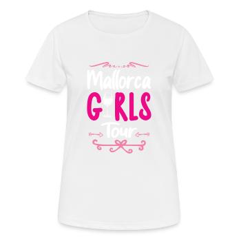 Mallorca Girls Tour - Women's Breathable T-Shirt - white - Front - AI Model Female 172 dark (172cm)