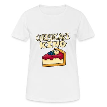 Cheesecake King 2 - Women's Breathable T-Shirt - white - Front - AI Model Female 172 dark (172cm)
