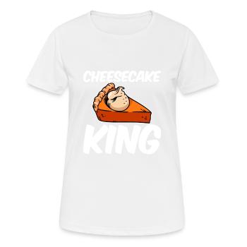 Cheesecake King 4 - Women's Breathable T-Shirt - white - Front - AI Model Female 172 dark (172cm)