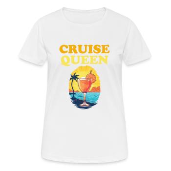Cruise Queen Holiday Gift Summer - Women's Breathable T-Shirt - white - Front - AI Model Female 172 dark (172cm)