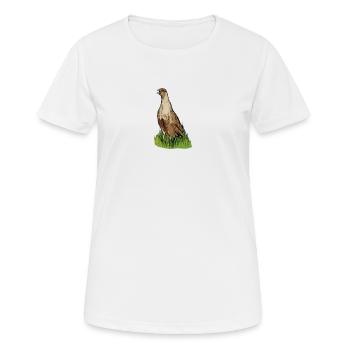 Partridge I Chicken Birds Small Game Motif for Hunters - Women's Breathable T-Shirt - white - Front - AI Model Female 172 dark (172cm)
