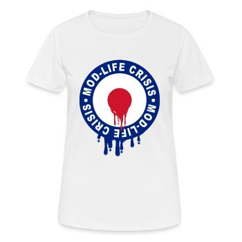 Mod life Krise - Frauen T-Shirt atmungsaktiv - Weiß - Vorne - AI Model Female 172 dark (172cm)
