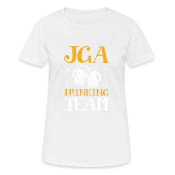 Jga Junggesellen Drinking Team - Frauen T-Shirt atmungsaktiv - Weiß - Vorne - AI Model Female 172 dark (172cm)
